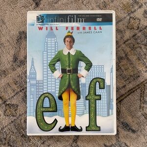 Elf DVD - Festive Green and Yellow Cover